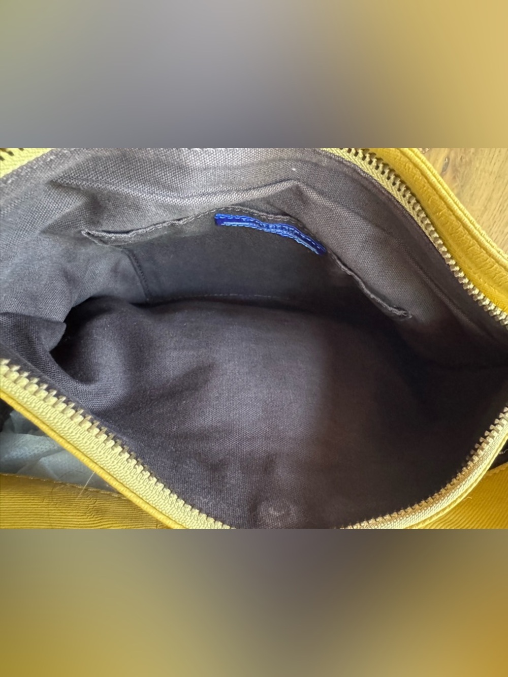 BURBERRY Blue Label Vintage Cotton Canvas Crossbody/ Messenger Bag Mustard - Picture 8 of 13
